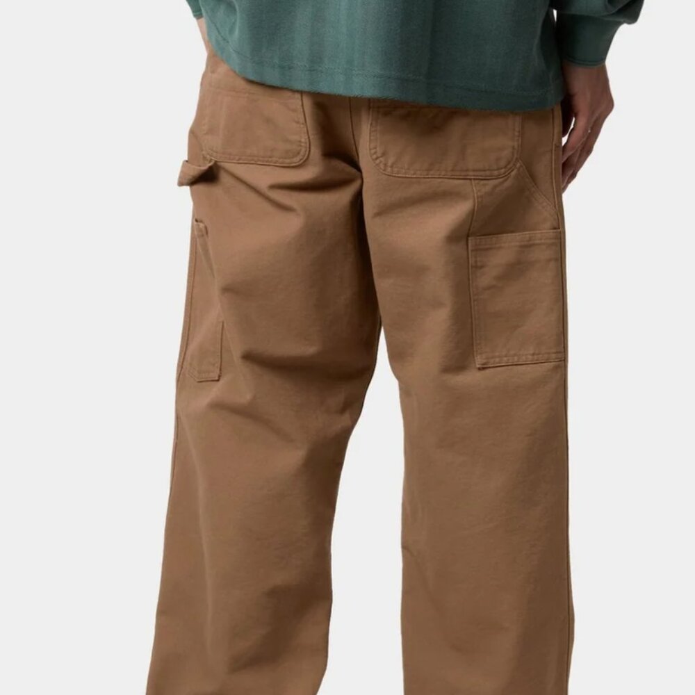 Carhartt Brown Single Knee Pant--- Hamilton Brown (rinsed)